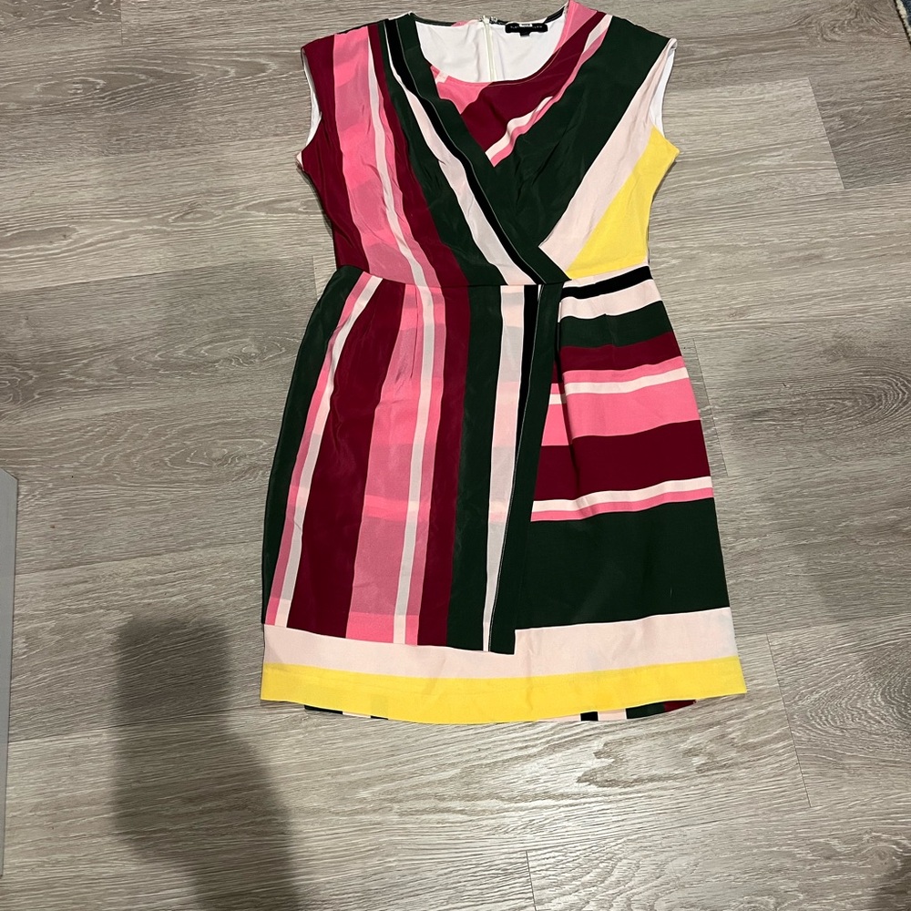 Slate & Willow silk Multicolor Striped Dress - Picture 2 of 5